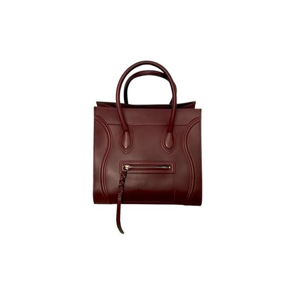 Celine Handbags - Authentic CELINE Smooth Calfskin Medium Phantom Luggage in Burgundy